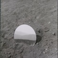 1973, prům. 37 cm, zrcadla v krajině, Souvislosti protilehlých horizontů, H