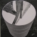 1996, prům.37 cm, zrcadlo, polystyren, Rosa Coeli, F