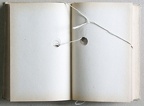 1980, 210×140 mm, perforovaný papír, provázek, sig.