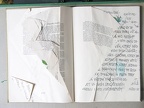 1981, 350×240 mm, akryl, tuš, Palimpsest II. (Robert Musil: Muž bez vlastností), sig.