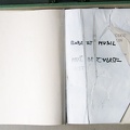 1982, 350×240 mm, akryl, tuš, Palimpsest I. (Robert Musil: Muž bez vlastností), sig.