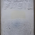 1982, 350×240 mm, akryl, tuš, Palimpsest III. (Robert Musil: Muž bez vlastností), sig.