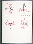 1971, 205×145 mm, fix, perforovaný papír, Život - Smrt, sig.