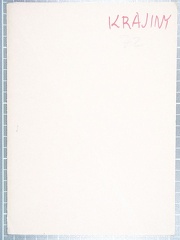 1972, 205×145 mm, fix, tužka, papír, Krajiny, sig.