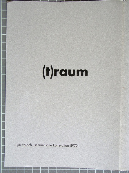 1972, 150×210 mm, ofset, papír, Korelace prostoru, sig.
