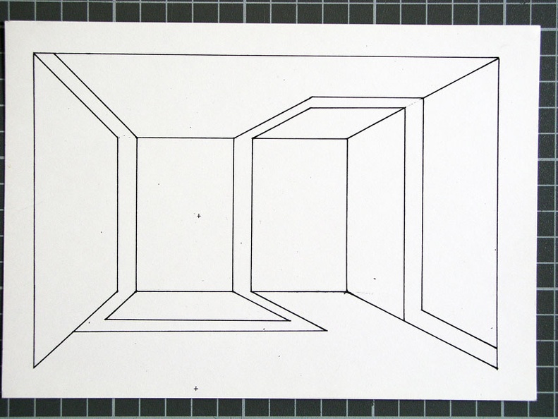1972, 210×150 mm, ofset, papír, Korelace prostoru, sig.