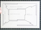 1972, 150×210 mm, ofset, fix, akryl, papír, Projekty pro malíře pokojů A, sig.