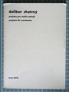 1972, 210×150 mm, ofset, fix, akryl, papír, Projekty pro malíře pokojů C, sig.