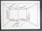 1972, 150×210 mm, ofset, fix, akryl, papír, Projekty pro malíře pokojů C, sig.