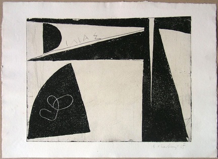 1965, 240×320 mm, tiskařská barva, papír, Iliada, sig.