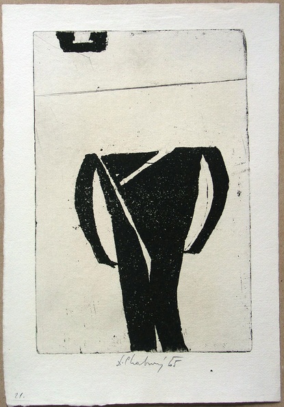 1965, 245×170 mm, tiskařská barva, papír, Iliada, sig.