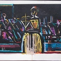 1960, 320×450 mm, kolorovaný dřevořez, papír, sig.