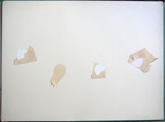 1968, 460×610 mm, koláž, akryl, papír, sig.