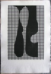 1966, 610×410 mm, reliéfní tisk, tiskařská barva, papír, kolážová grafika, sig.