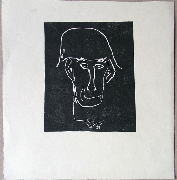 1960, 200×180 mm,tiskařská barva, papír, sig.