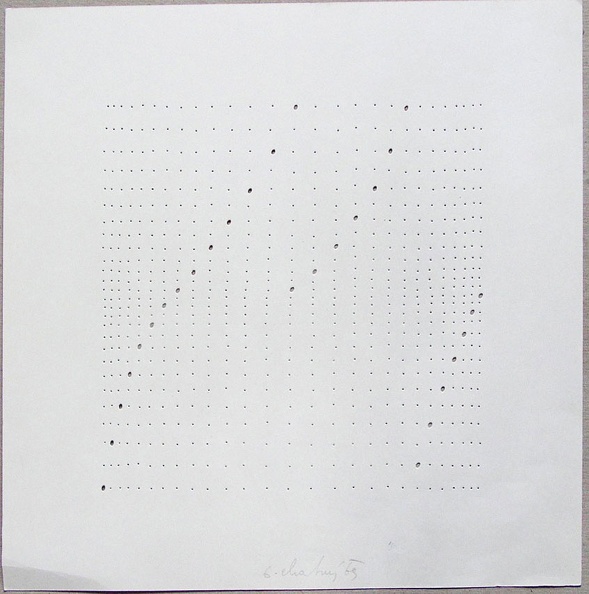 1968, 290×290 mm, perforace, papír, sig.