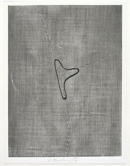 1967, 325×240 mm, suchá jehla, tiskařská barva, papír, sig.