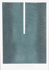 1968, 240×107 mm, suchá jehla, tiskařská barva, papír, sig.