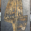 1960, 52×24,5 cm, dřevořez, překližka, Milenci, nesig.