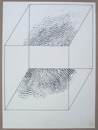 1976, 305×225 mm, ofset, razítko - palec, razítková barva, papír, sig.