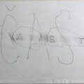 1976, 290×420 mm, frotáž, tužka, papír, sig.