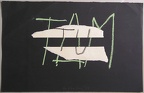 1977, 280×430 mm, koláž, tužka, pastelka, prořezávaný papír, sig.