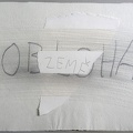 1977, 290×420 mm, koláž, tužka, prořezávaný papír, sig.