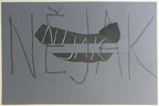 1978, 280×430 mm, koláž, tužka, pastelka, prořezávaný papír, sig.