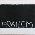 1976, 120×180 mm, reliefní tisk, barva, papír, Prahem, sig.