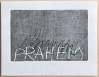 1976, 120×180 mm, reliefní tisk, barva, tužka, papír, Prahem, sig.