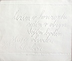 1976, 130×200 mm, reliefní tisk, papír, sig.
