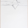 1973, 420×295 mm, tuš, papír, Projekt plastiky země - vzduch, sig.