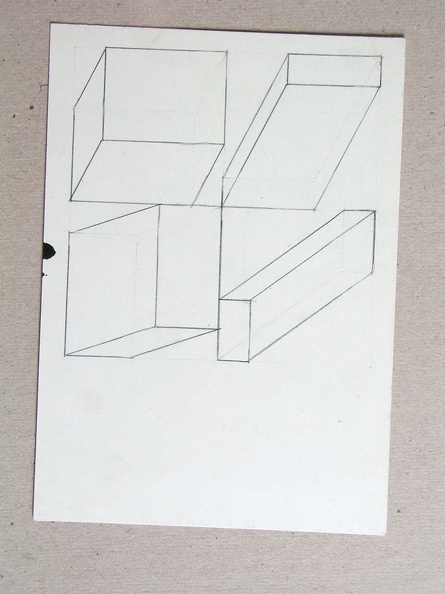 skicy 1968-75, fix, papír 