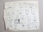 skicy 1968-75, tuš, papír