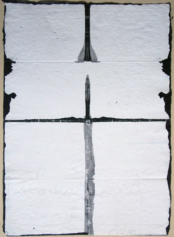 1990, 580×410 mm, akryl,  papír, sig.