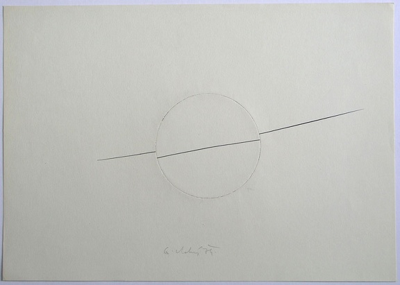 1979, 310×440 mm, tužka, prořezávaný papír, Pootočením, sig.