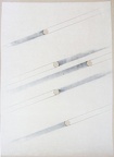 1979, 500×360 mm, uhel, tužka,  perforovaná netkaná textilie, sig.