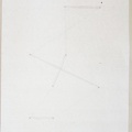 1980, 500×360 mm, tužka, provázek, perforovaná netkaná textílie, sig.