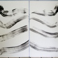 1985, 880×630 mm (2×), akryl, papír, sig.