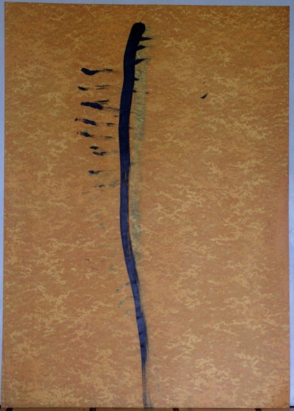 1985, 840×600 mm, akryl, fermež, papír, sig., rub