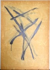 1985, 880×630 mm, akryl, fermež, papír, sig., líc