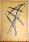 1985, 880×630 mm, akryl, fermež, papír, sig., rub