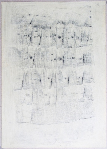 1986, 420×300 mm, grafit, fermež, papír, sig., líc