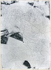 1983, 580×410 mm, mačkaný papír, popel, sig.