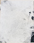 1983, 650×500 mm, mačkaný papír, popel, sig.