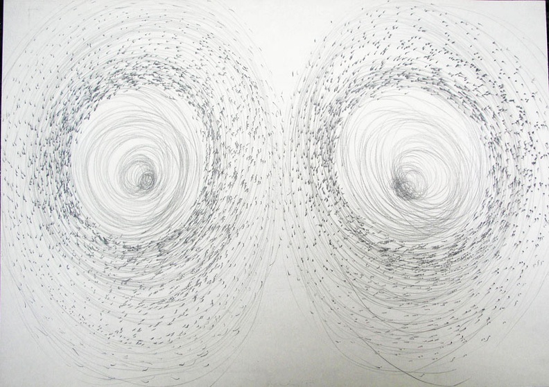 1995, 600×860 mm, obouruční kresba, tužka, papír