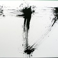1993, 445×635 mm, akryl, papír, Kresba železnými pilinami magnetem, sig.