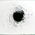 1994, 440×620 mm, akryl, papír, Kresba železnými pilinami magnetem, sig., soukr. sb. 12