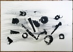 1991, 590×835 mm, akryl, tužka, papír, Kresba s překážkami, sig., soukr. sb. 12