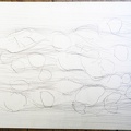 1993, 670×970 mm, tužka, papír, Kresba s překážkami, sig.